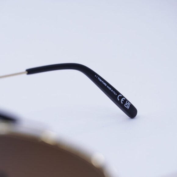 Tom Ford FT0995 32E Raphael Sunglasses Gold Aviator Frame, Brown Gradient Lenses - Picture 7 of 10